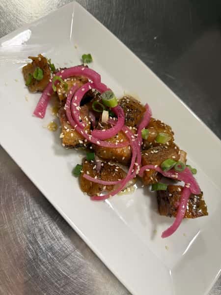 *Maple Dijon Pork Belly Bites