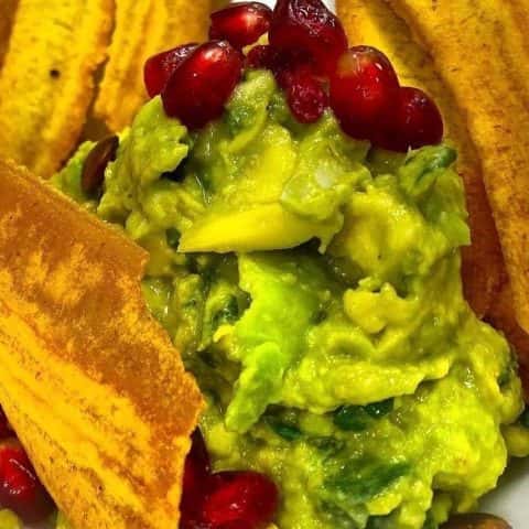 Guacamole & Plantain Chips (Catering)