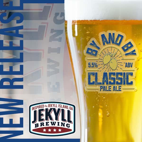 New Beer Release!!!
🍺 | By And By Classic Pale Ale
➡️ | Single Malt Pale Ale Hopped with Cashmere and Cascade
.
.
#jekyllbrewing #newrelease #newbeer #paleale #ale #vibes #beer #beerme #alpharetta #gainesville #jaxbeach #woodstock #brewery #craftbeer #craftbrewery #coldbeer #draft #ontapnow #delicous  #beersofinsta