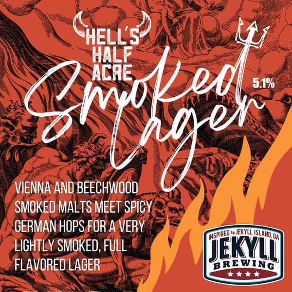 New Release!
Hell's Half Acre Smoked Lager - 5.1%
Vienna and Beechwood Smoked Malts meet Spicy German Hops for a very lightly smoked, full flavorful Lager.

Come for the beer, stay for the food! Cheers 🍻
.
.
#jekyllbrewing #jekyll #beer #craftbeer #craftbrewery #restaurant #newrelease #alpharetta #gainesville #woodstock #jacksonville #georgia #florida #vibes #beersofinstagam #insta #instalove #photosofinstagtam #lager