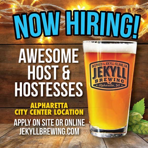 We are hiring! Please apply onsite or online at jekyllbrewing.com 🍺