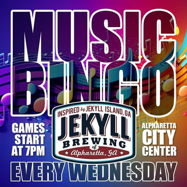 Join Jekyll Brewing at our Alpharetta location tonight for an unforgettable night of music, laughter, delicious food, great beers/cocktails and fantastic prizes at our upcoming Music Bingo Night! 🎶🍻
Games start at 7pm. @caseydpizazz 
.
.
.
#jekyllbrewing #musicbingo #music #bingo #goodtimes #funtimes #friendsandfamily #fun #games #gettogether #brewery #alpharetta #alpharettaga #beer #cocktails #food #wednesday