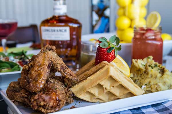 chicken and waffles