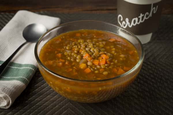 Vegan Lentil, Tomato Basil or Soup of the Day