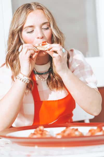 eating cookies