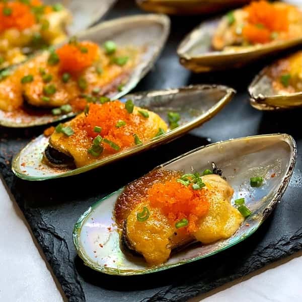 Baked Green Mussels