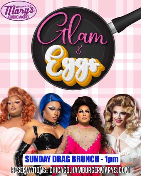 "Glam & Eggs" Sunday Drag Brunch. 1pm shotwime