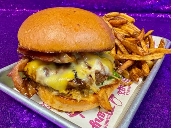 "Hula Girl" Hawaiian Burger