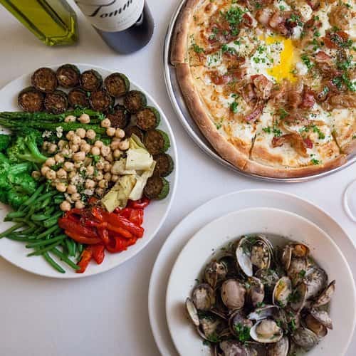 Plates of food