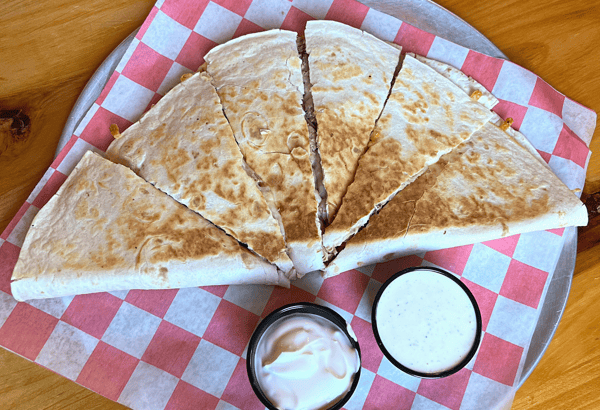 Rice and Beans Quesadilla