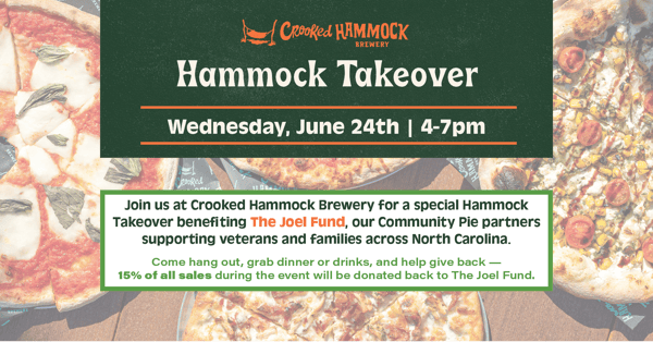 Hammock Takeover Community Donation Event at Crooked Hammock Brewery