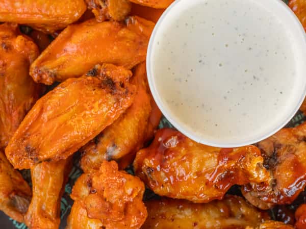 Wings party platters at Crooked Hammock Brewery