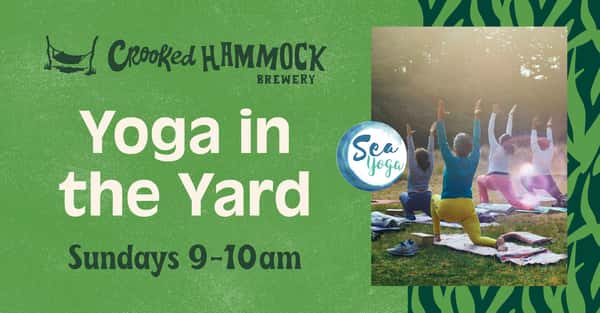 Yoga in the Yard at Crooked Hammock Brewery in North Myrtle Beach, SC
