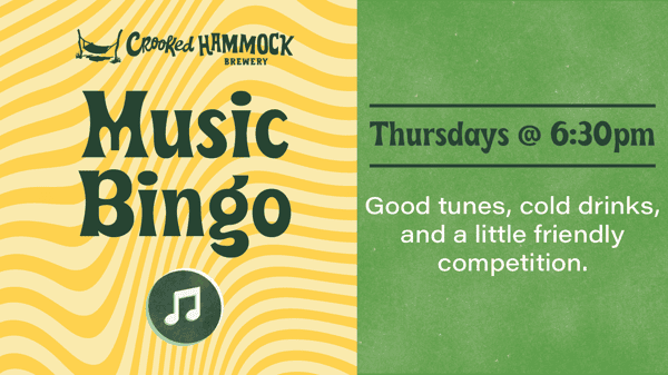 Thursday Music Bingo at Crooked Hammock Brewery