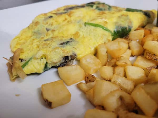Spinach & Mushroom Omelette