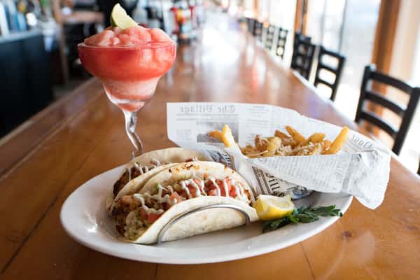 Tacos Lunch Menu Steamers American Restaurant in Cedar Key, FL