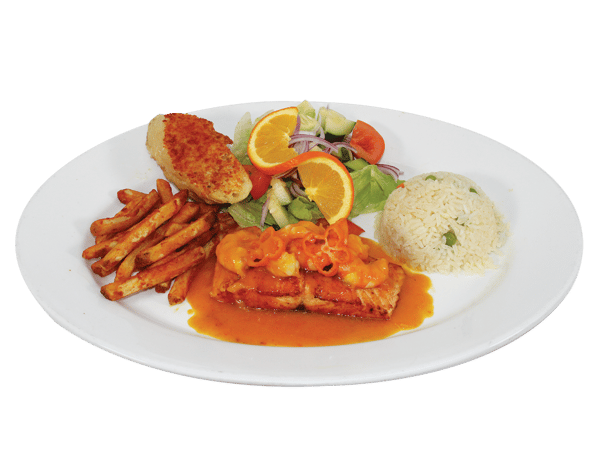 Salmon en salsa de mango habanero