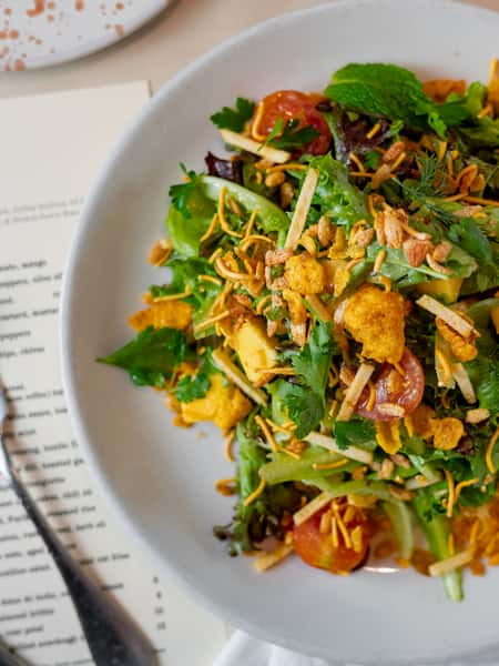 Tamba Salad with Tamarind Dressing and Crunchies