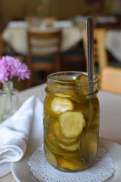 Mason Jar Pickles of Local Produce
