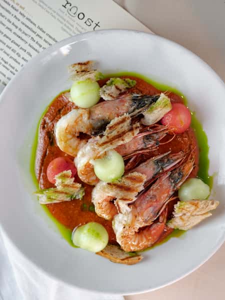 Gulf Shrimp in Gazpacho Sauce