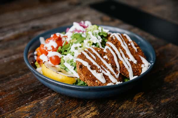 Zucchini Fritter Salad
