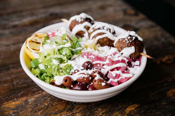 Plant-Based Keftedes Bowl