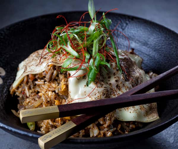 Korean BBQ Beef Kimchi Fried Rice