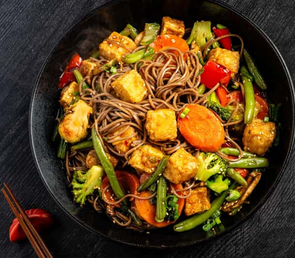 Crispy Tofu Soba