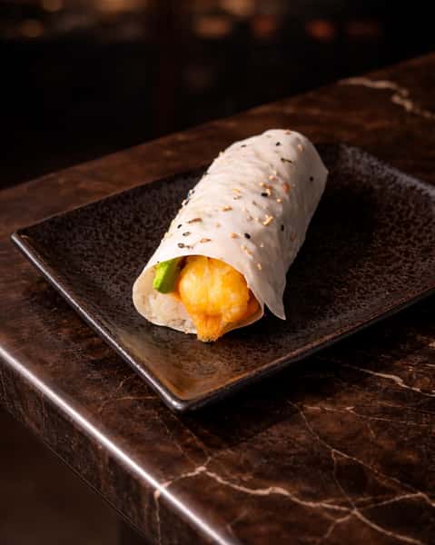 Chopped Shrimp Tempura Hand Roll