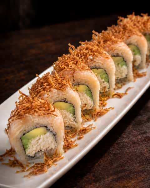 Blue Crab + Yellowtail Roll