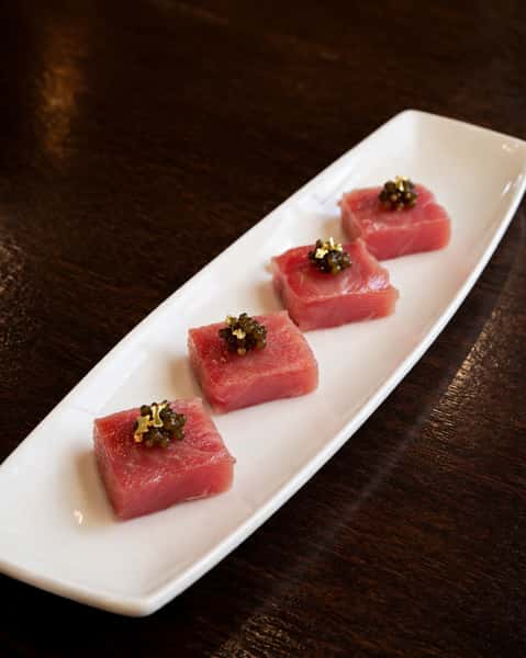 Bluefin Toro Sashimi with Golden Caviar