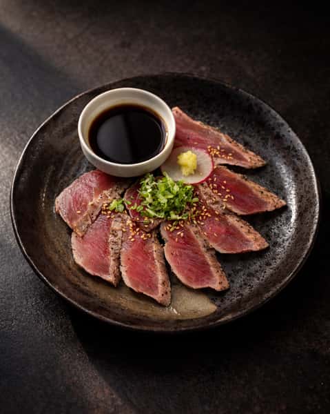 Seared Pepper Tuna Tataki Sashimi