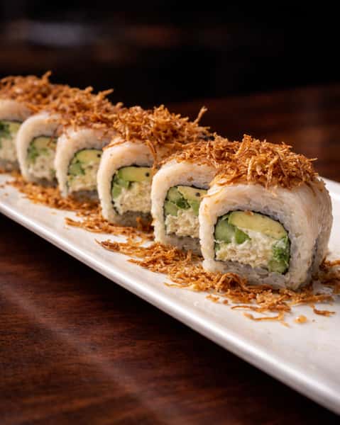Blue Crab + Yellowtail Roll