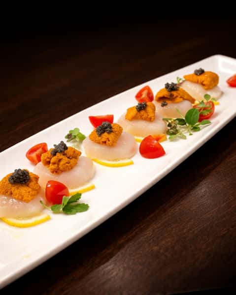 Golden Uni Hotate Sashimi