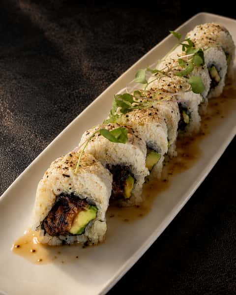 Crunch Eel + Blue Crab Roll