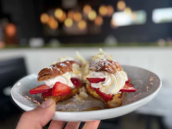 Italian Strawberry Croissant French Toast