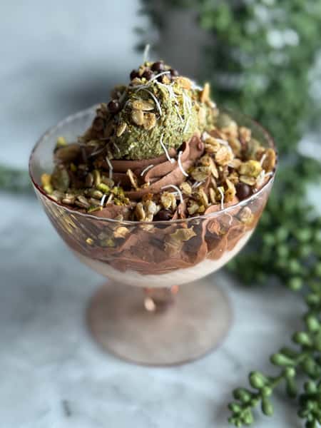 Dubai Chocolate Yogurt Parfait