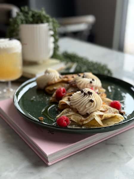 Biscoff Raspberry Crepes