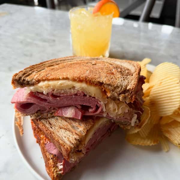 Pressed Ruben + Marmalade Margarita