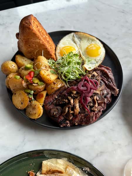 Truffle Mushroom Steak & Eggs