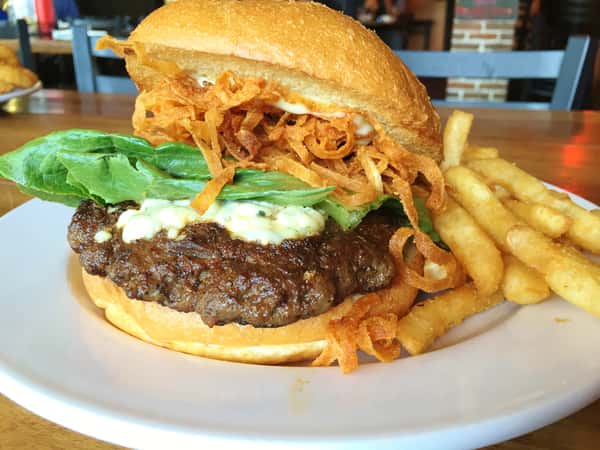 Big Butterfly's Blackened Bleu Burger