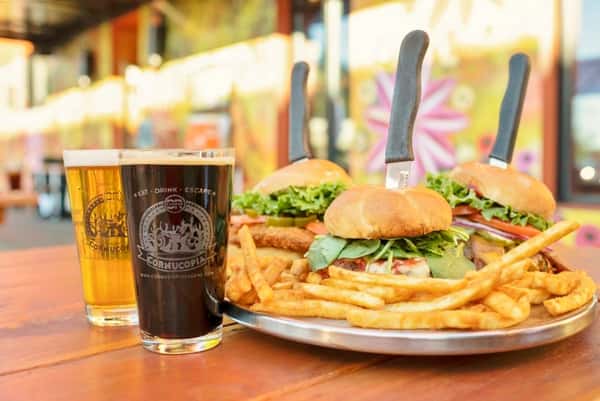 burgers and beer