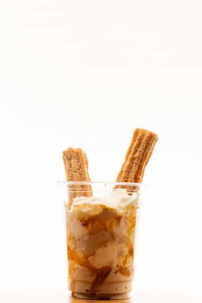 cup of churros and cream