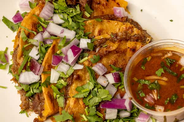Oxtail Birria tacos