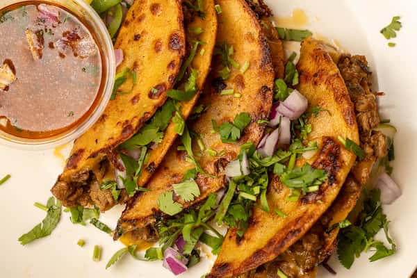 Steak Juicy Birria Tacos