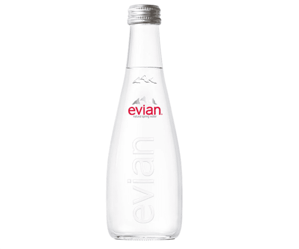 Evian 0.33 Glass Btl