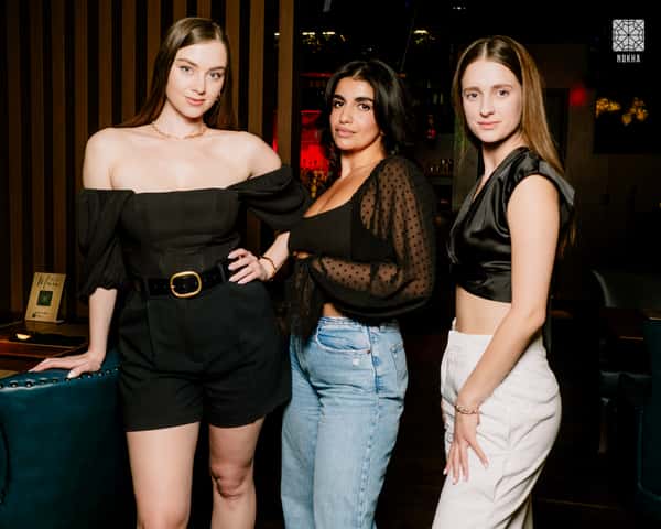 Group of people at the best Hookah Lounge in Las Vegas at Nukha