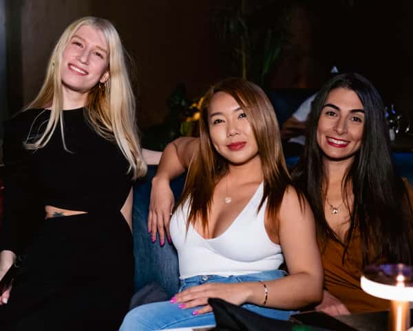Group of people at the best Hookah Lounge in Las Vegas at Nukha