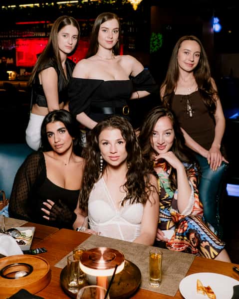 Group of people at the best Hookah Lounge in Las Vegas at Nukha