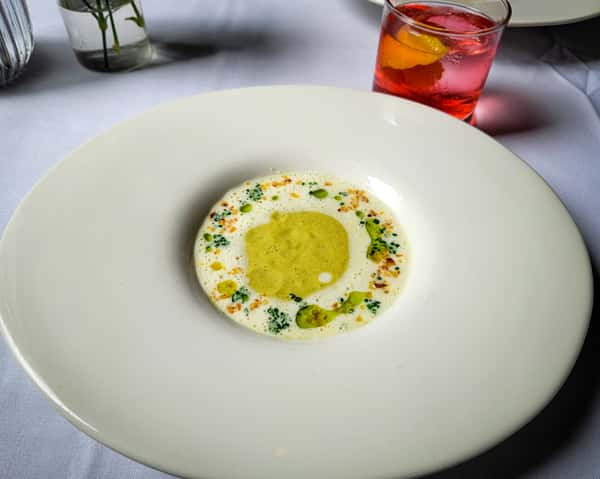 Roasted Celery Root and Chestnut Soup